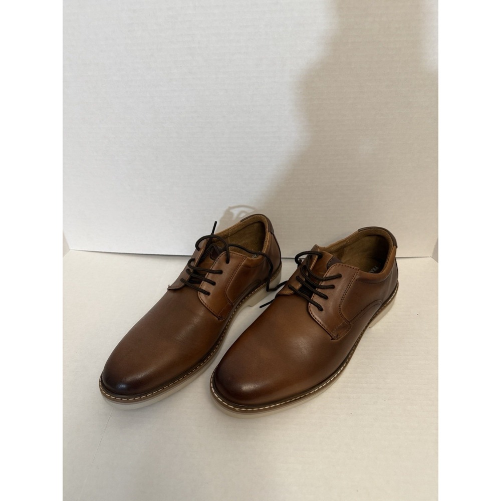 Franco Fortini Men's Business Casual Shoes Size 10.5 Brown Leather